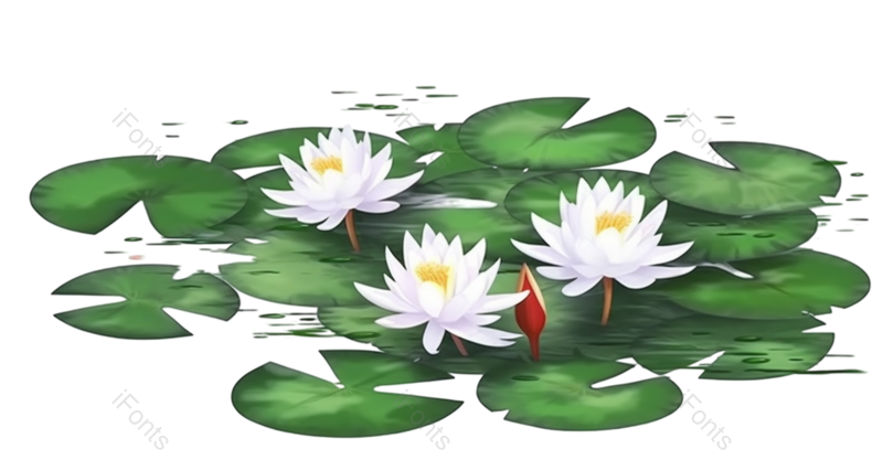 叶子图片,荷花元素,文艺PNG,户外免抠素材